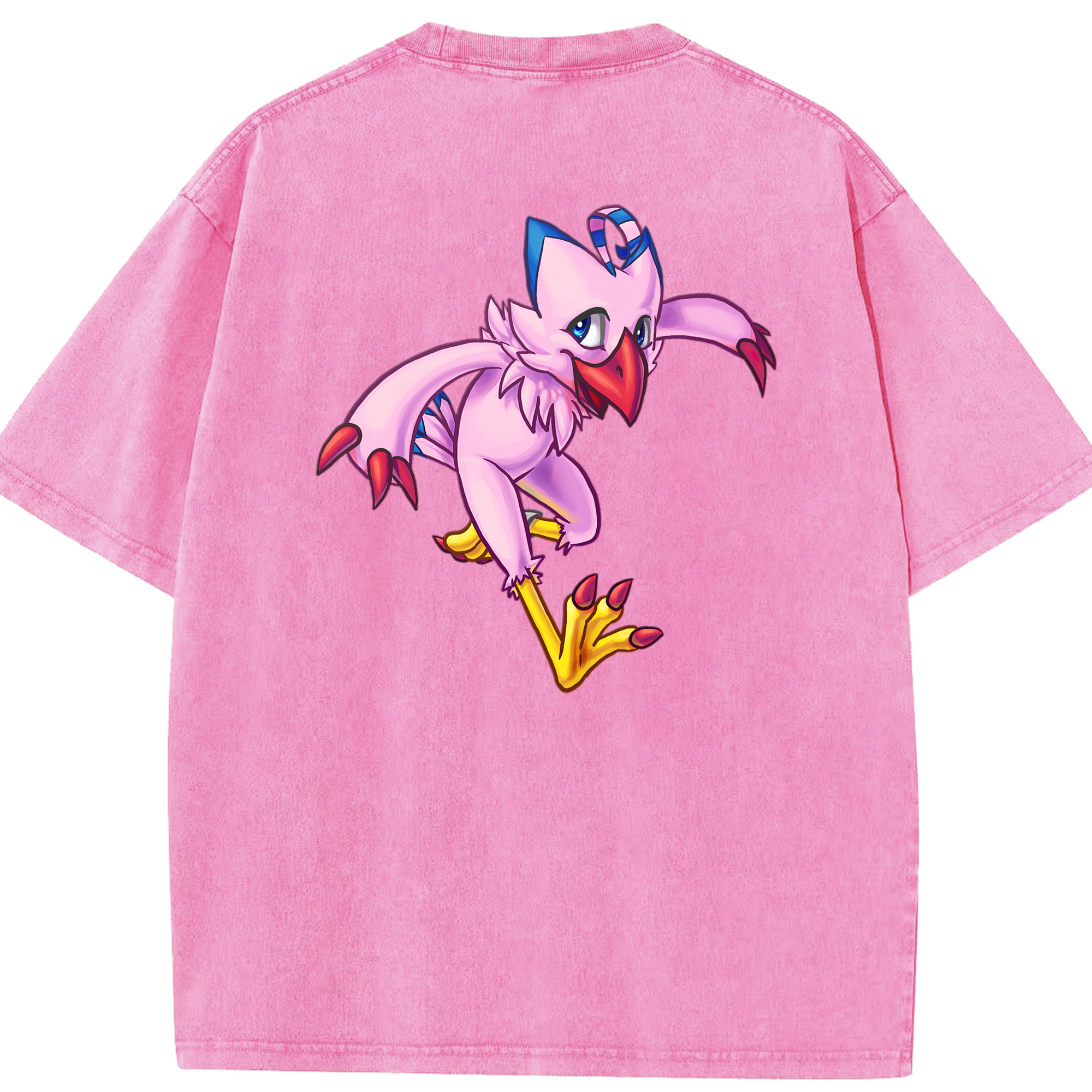 （画像用） Digimon デジタルモンスター/デジモン 綿100% ヴィンテージ風 半袖Tシャツ（背面プリント）
